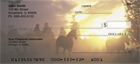 erding these wild horses as their last run of the day, with the setting sun in the background.