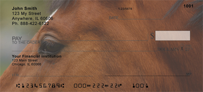 on your checks.  Their beautiful big eyes cover your checks ,so you can stare into them with every use.