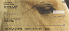 on your checks.  Their beautiful big eyes cover your checks ,so you can stare into them with every use.