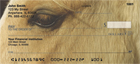 on your checks.  Their beautiful big eyes cover your checks ,so you can stare into them with every use.