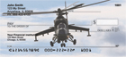 litary choppers back these checks, making them the perfect check for any soldier, pilot, or chopper lover.