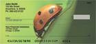ladybugs as you would find them in your backyard, crawling about the flowers and grass, be it rain or shine.