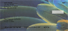 ing images of beautifully colored feathers. These close up shots are a great background for your checks.