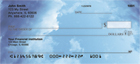 fluffy clouds. Four rotating images of the sky keep you looking up even when you are looking down to write your checks.