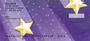 metric designs blended in give the look of a meteor shower each time you use your checks.