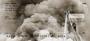 are depicted in these four rotating checks as they battle a huge fire.