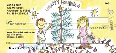 entitled Happy Holidays: Tree show off her unique style of design.    