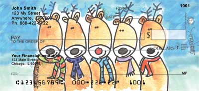entitled Reindeer Family show off her unique style of design.    