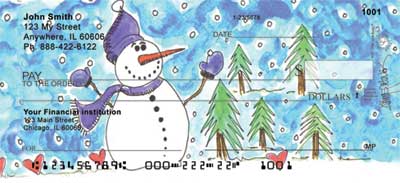 series of checks entitled Winter Wonderland show off her unique style of design.    