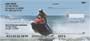  skis ramming waves and soaring through the air, these checks are great for all who love high speeds on the high seas!    