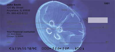 ellyfish Checks.  Although their stingers may only hurt a little, the images of these squishy creatures will take your breath away.
