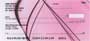  your checks in a beautiful pink background.