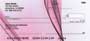  your checks in a beautiful pink background.