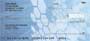 c checks with white hexagons fading onto a blue background.