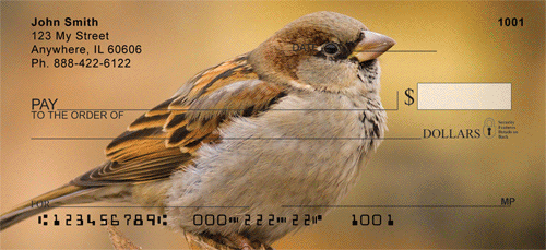  Details of their beautiful markings and overall beauty are easily visible each time you use your checks.