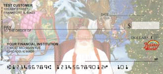 the park. Each set of checks comes with 12 different images of the park showing off the different areas of the park. Let your greatest memories of the park be relived every day when you use your checks. We do not charge you more when you reorder your checks from Carousel Checks.       Specifications      Personal Checks  Singles  Duplicates     Pads per box 3 6    Checks per pad 50 20    Checks per box 150 120    What`s Included with order: 24 Deposit Tickets 1 Transaction Register        Check Options      Typestyles  7 Typestyles   Stock Logos  Over 50 Choices   Monograms  Two Styles       Delivery Options      Orders are usually produced within 72 hours upon receipt of payment and necessary information.   Delivery Method Delivery Time Features    Overnight FedEx 4 business days trackable, secure    FedEx 2nd Day 5 business days trackable, secure    FedEx Ground 7 business days trackable, secure    Bulk Mail 10 business days not trackable    In-Plant Rush 2 days faster priority printing     