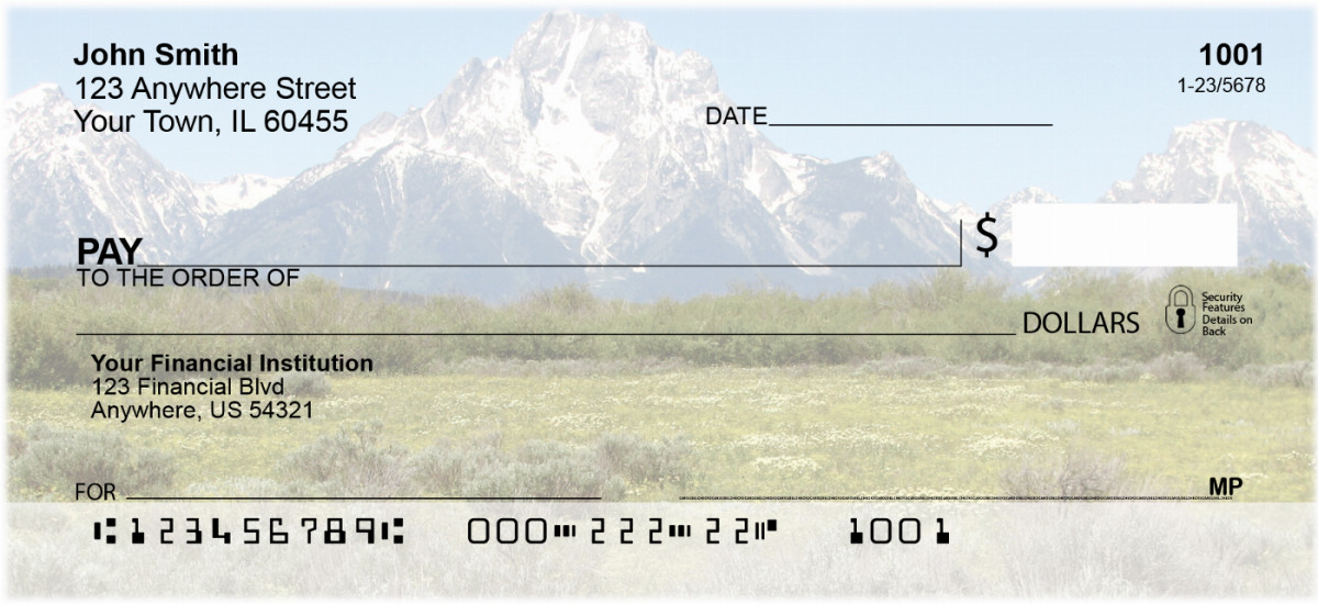 Image of Mountain Wildflowers Personal Checks