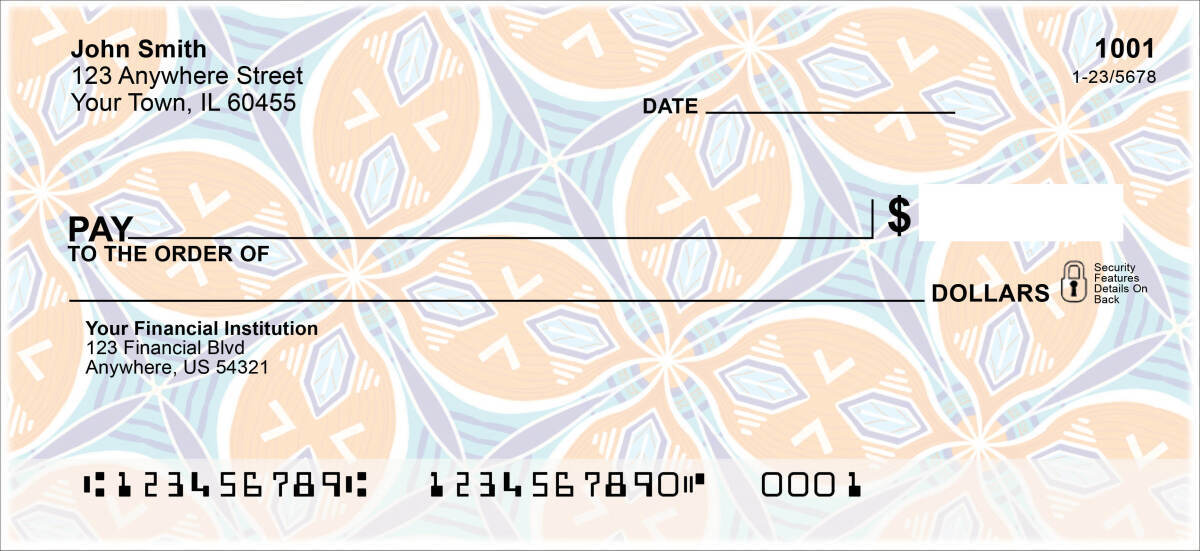Image of African Abstract Personal Checks by EttaVee