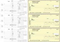 Yellow Safety Payroll Invoice Business Checks | BU3-7YEL01-PIN