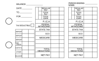 Blue Knit Payroll Business Checks | BU3-BLU02-PAY