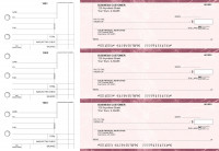 Burgundy Marble Standard Counter Signature Business Checks | BU3-BMA01-SCS