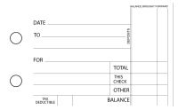 Teal Marble Standard Invoice Business Checks | BU3-EMA01-SNV