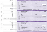 Purple Marble Invoice Business Checks | BU3-UMA01-INV