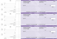 Purple Marble Standard Mailer Business Checks | BU3-UMA01-SML