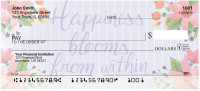 Happiness Blooms From Within Personal Checks | FLO-010