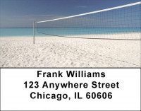 Beach Volleyball Address Labels | LBSPO-89