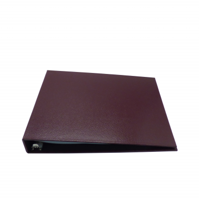 Dark Brown Leather Top Stub Checkbook Cover by Carousel Checks
