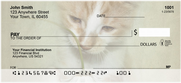 Designer Cat, Round Stamp, Carousel Checks